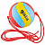 Мяч на растяжках GALA Jump BV5481S р.5 красный-синий-желтый
