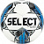 Футбольный мяч "SELECT BRILLANT SUPER FIFA" белый-синий-серый